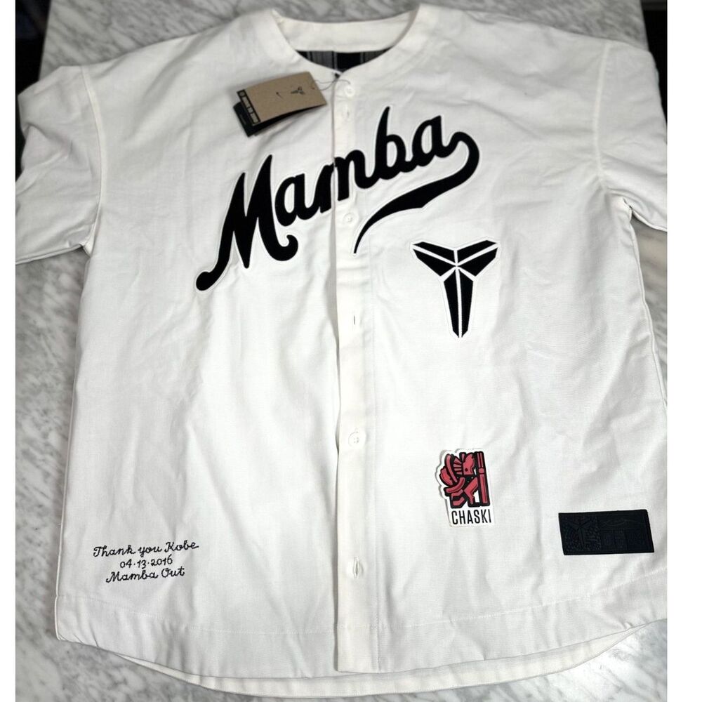 Nike Kobe Bryant Mamba Out Baseball Jersey Sail Cream White  Men's medium IB0007